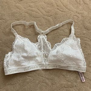 Victoria’s Secret white bra bralette front clasp